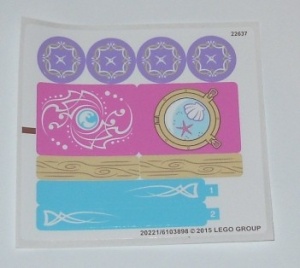 41073stk01 STICKER 41073 Naida's epic Adventure Ship NIEUW *0S0000