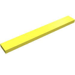 4162-103 Tegel 1x8 geel, lichthelder NIEUW *1L116+17
