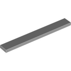 4162-86G Tegel 1x8 grijs, licht (blauwachtig) gebruikt *1L342