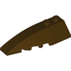 41748-120 Steen, wig 6x2 links bruin, donker NIEUW *0L000