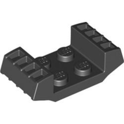 41862-11G Plaat 2x2 met grill beide kanten erop zwart gebruikt *5D0000