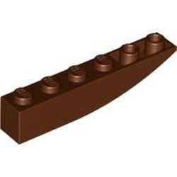 42023-88G Omgekeerde dakpan 6x1 rond bruin, roodachtig gebruikt *1L000