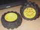 4266c01-3G Wiel 20x30 Technic,velg met zwarte band 20x30 Solid Balloon (2857) geel gebruikt *5W000
