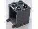 4345-85 Box 2x2x2 opening voorkant open noppen grijs, donker (blauwachtig) NIEUW *5K000