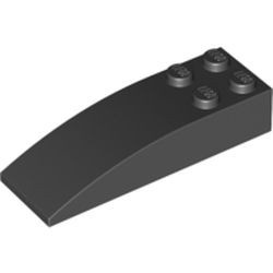 44126-11G Dakpan 6x2 gebogen met vier noppen zwart gebruikt *1L000