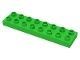 44524-36 DUPLO plaat 2x8 groen, helder NIEUW *