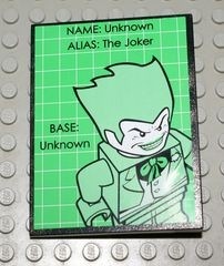 4515pb020-11G Dakpan 10 graden 6x8 Groene Batman two-face zwart gebruikt *3K000