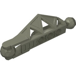 45749-10G Bionicle Rahkshi onderbeen donker, grijs (klassiek) gebruikt *