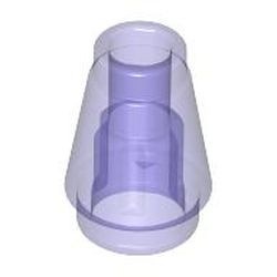 4589b-51 Kegel 1x1x1 transparant paars NIEUW *1L085