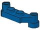 4590-7G Platte plaat 1x4 offset (plaat 2 x1+gaten links en rechts) blauw gebruikt *1D012