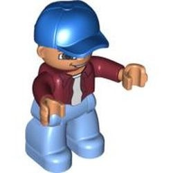 47394pb022G Duplo Lego Ville, man, blauwe pet gebruikt *