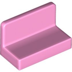 4865b-104 Paneel 1x2x1 (bankje) vlak afgeronde hoeken roze, helder NIEUW *1L419