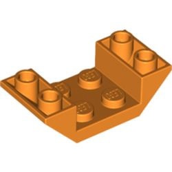 4871-4 Omgekeerde dakpan 45 graden 4x2 dubbel oranje NIEUW *1L000