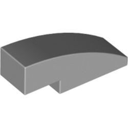 50950-86G Dakpan gebogen 1x3 grijs, licht (blauwachtig) gebruikt *1R000