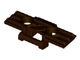 57518-120 Technic, Schakel rupsband breed met 2 gaten bruin, donker NIEUW *5D000