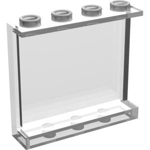 60581-12 Paneel 1x4x3 MET zijschotjes zie ook 4215 transparant NIEUW *1L0000