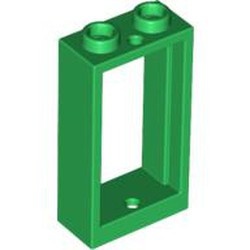 60593-6 Raam 1x2x3- vlak (NIEUWE stijl) ZONDER GLAS groen NIEUW *1L0000