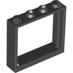 60594-11 Raam 1x4x3 NIEUWE type zonder luikhouders zwart NIEUW *1L0000