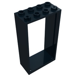 60599-11 Deurpost 2x4x6 zwart NIEUW *3D0000