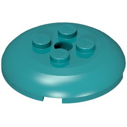 65138-39 Schotel 4x4 met 4 noppen bovenop turquoise, donker NIEUW *1L0000