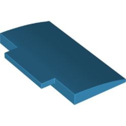 71771-153 Dakpan gebogen 5x8x 2/3 ZONDER NOPPEN blauw, donkerazuur NIEUW *1L000