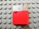 802a-5G Deur 1x3x3 rechts met ruit boven horizontale hendel rood gebruikt *1L0000