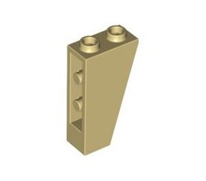2449-2 Omgekeerde dakpan 75 graden 2x1x3 Crème NIEUW loc