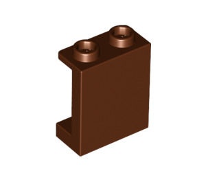 87552-88 Paneel 1x2x2 met kleine zijschotjes bruin, roodachtig NIEUW *1L021