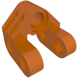 92907-68 Technic, As en pinkoppelaar (2x2 asgat zijkanten) oranje, donker NIEUW *0B018
