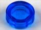 98138-14 Tegel 1x1 ROND transparant donkerblauw NIEUW *1L139+40