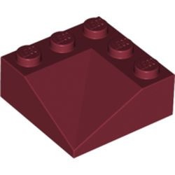 99301-59 Dakpan 33 graden hoek 3x3 BINNENZIJDE rood, donker NIEUW *1L191