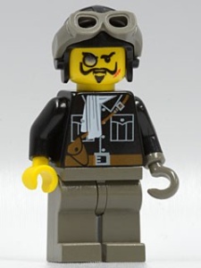 adv036G Lord Sam Sinister met helm and Goggles gebruikt *0M0000