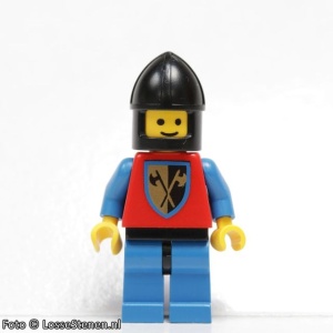 cas106G Crusader Axe - Zwarte Chin-Guard, blauw benen gebruikt *0M0000
