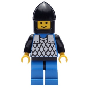 cas141G Scale Mail - blauw, Chin-Guard, blauwe benen gebruikt *0M0000