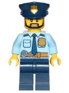 cty708 Police- Police- Met das en baard NIEUW *0M0000