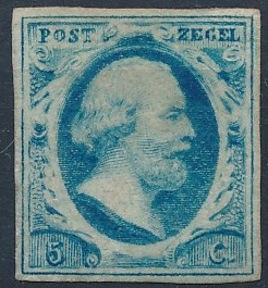 CU9001 Postzegelcollectie- Nederland nummer 1 op tegel 2x2 wit