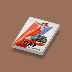 CUS1025 Tegel 2x3 DAF Vrachtauto wit NIEUW *0A000