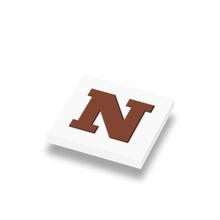 CUSE8015 Tegel 1x1 met chocoladeletter N *0A000