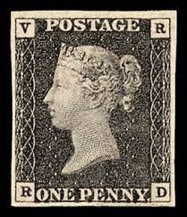 CUSE9000 Postzegelcollectie- GROOT BRITTANNIë 1840 Penny Zwarte *0A000