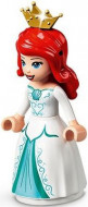dp108 Disney Prinsess- Ariel, witte jurk, parelgouden kroon NIEUW *0M0000