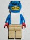 gg006G Snowboarder, Blauw Shirt, creme benen gebruikt *0M0000