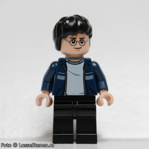 hp087 MINIPROMO Harry Potter, donkerblauwe open jas, zwarte broel NIEUW *0M0000