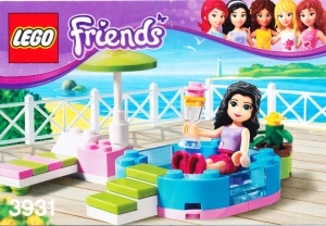 INS3931-G 3931 BOUWBESCHRIJVING- Friends: Emma's Splash pool gebruikt *LOC BE