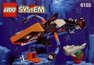 INS6155-G 6155 BOUWBESCHRIJVING- Deep Sea Predator gebruikt *LOC RBS