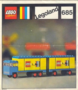 INS685-G 685 BOUWBESCHRIJVING Truck with Trailer gebruikt *LOC RBS