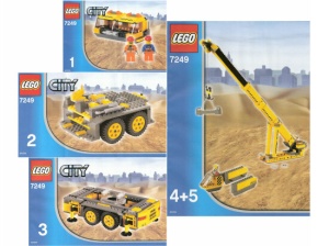 INS7249-Gb 7249 BOUWBESCHRIJVING- XXL Mobile Crane MET GAATJES (5 delen) gebruikt *