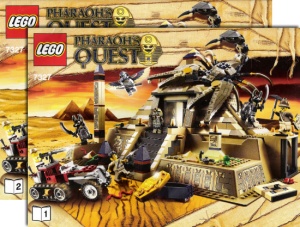 INS7327 7327 BOUWBESCHRIJVING- Scorpion Pyramid (2 boekjes) gebruikt *