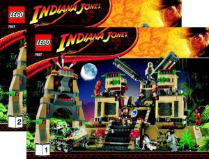 INS7627 7627 BOUWBESCHRIJVING- Temple of the Crystal Skull (2 boekjes) NIEUW *