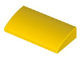 LEGO 61068-3 Dakpan 2x4x 2/3 (plat afgerond eenzijdig) geen noppen geen tubes geel NIEUW *1L00004549089