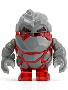 pm003G Power Miners- Rock monster Meltrox (Trans rood) gebruikt *0M0000